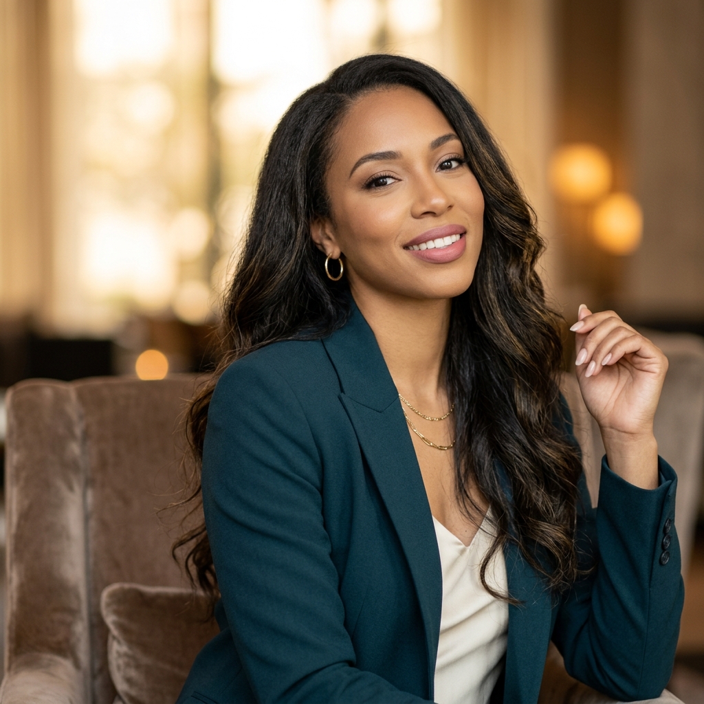 Confident woman wearing a premium MG Hair medical wig - handcrafted for natural beauty and comfort