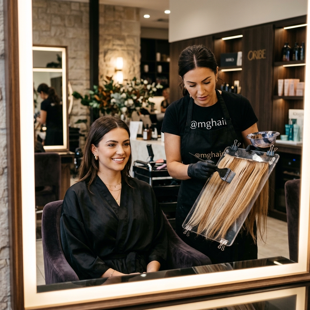 MG Hair Instagram Social Showcase - Real Human Hair Transformations and Style Inspiration