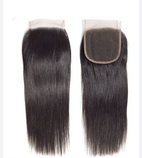MG Hair 5x5 Lace Closure – Bone Straight, Natural Color, 20" - Premium Indian Human Hair Extensions Wholesale Supplier