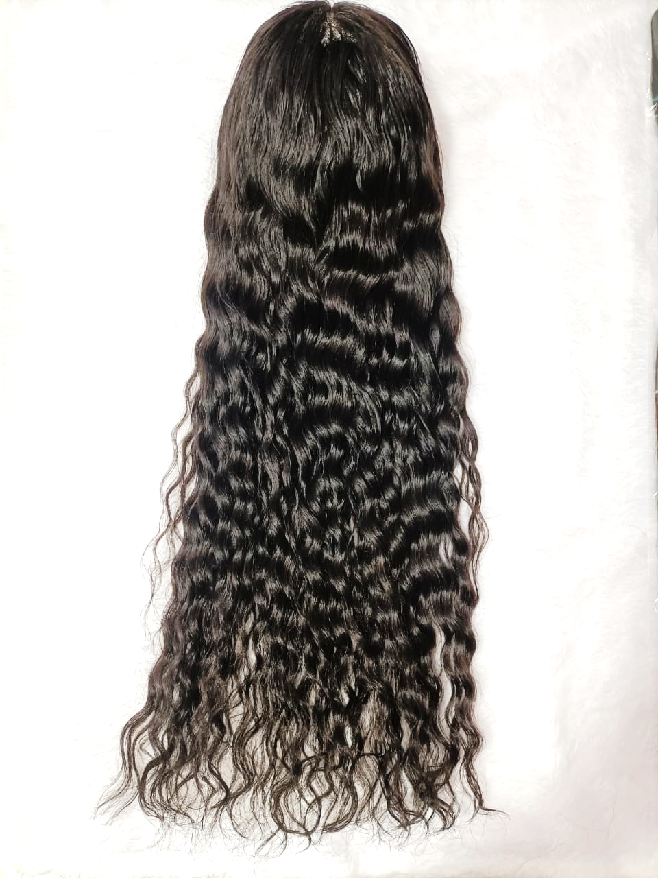 MG Hair Machine Weft Hair Extension – Deep Wave, 1B Natural, 28" - Premium Indian Human Hair Extensions Wholesale Supplier