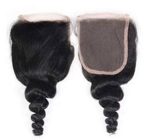 MG Hair 5x5 Lace Closure – Fumi Curly, #1 Jet Black, 20" - Premium Indian Human Hair Extensions Wholesale Supplier