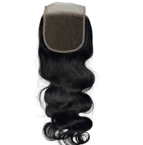 MG Hair HD 5x5 Lace Closure – Wave, #1 Jet Black, 20" - Premium Indian Human Hair Extensions Wholesale Supplier