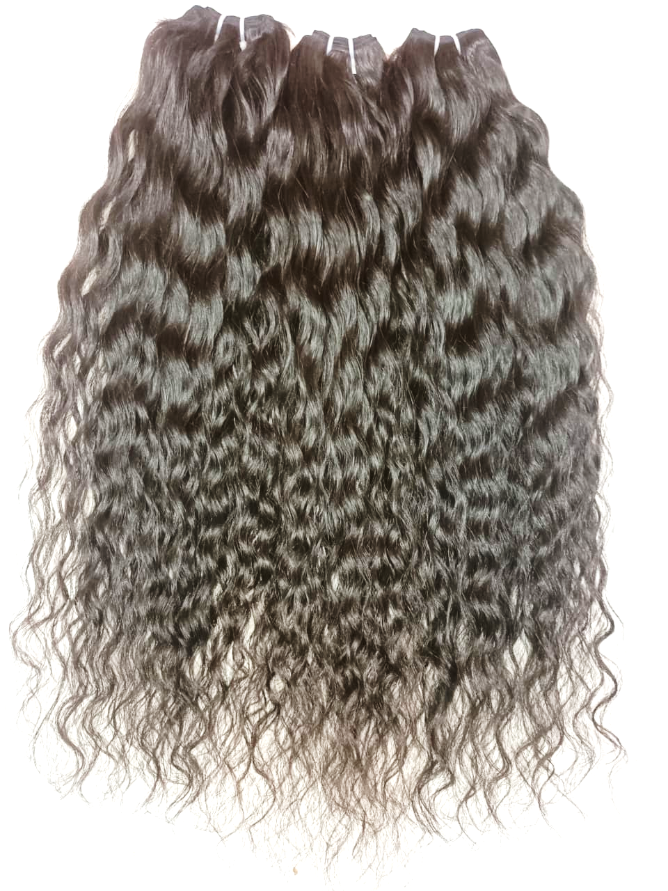 Machine Weft Hair Extension – Loose Curly, Natural, 20"