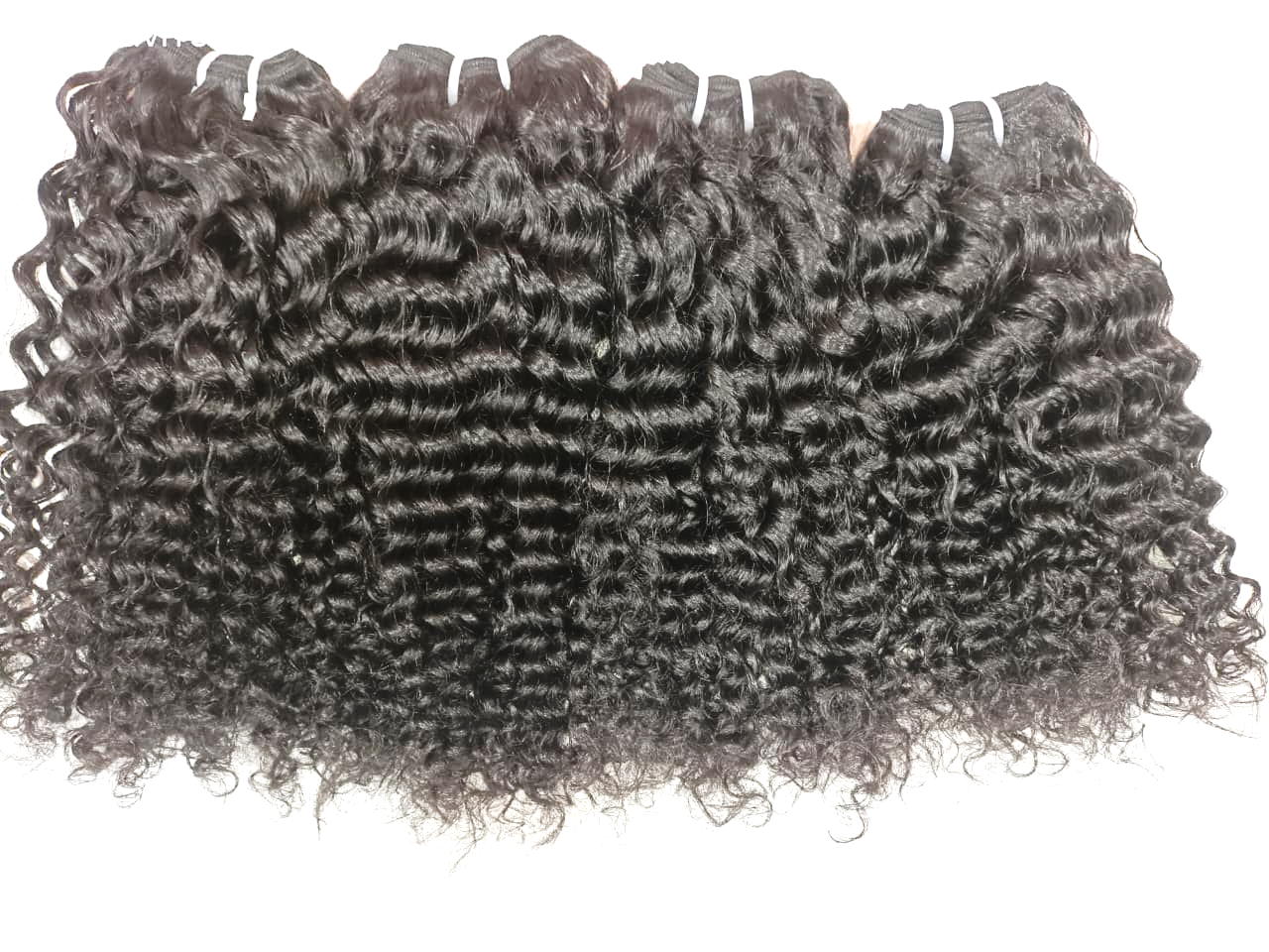 Machine Weft Hair Extension – Curly, Natural, 22"