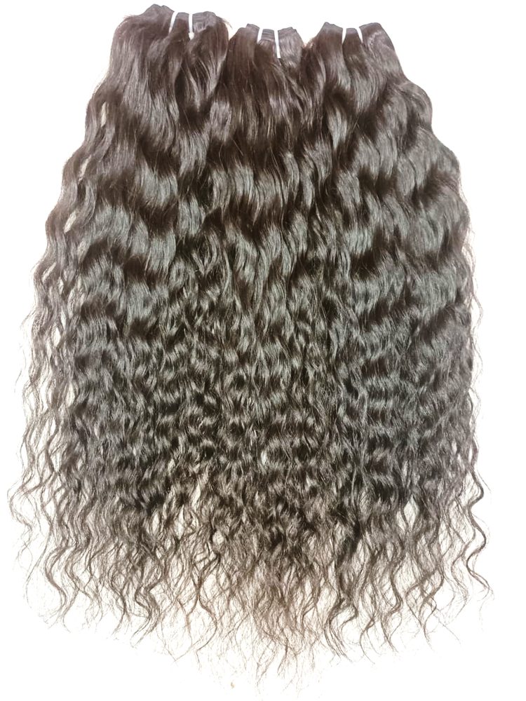 MG Hair Machine Weft Hair Extension – Loose Curly, Natural Color, 20" - Premium Indian Human Hair Extensions Wholesale Supplier