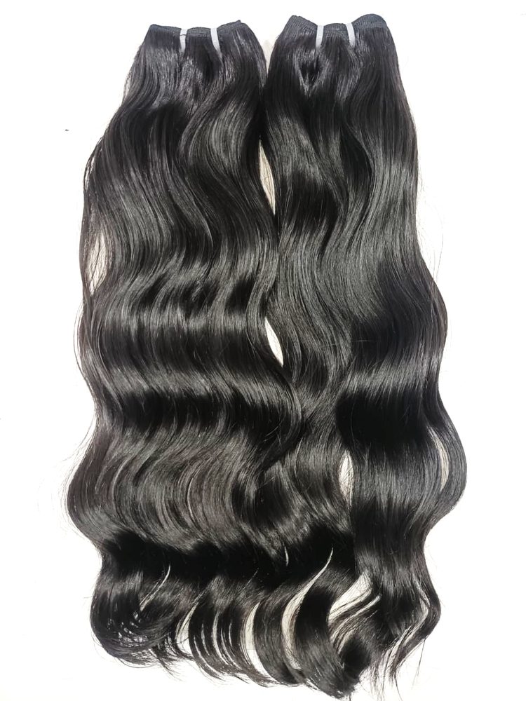 MG Hair Machine Weft Hair Extension – Loose Big Curly, 1B Natural Black, 14" - Premium Indian Human Hair Extensions Wholesale Supplier