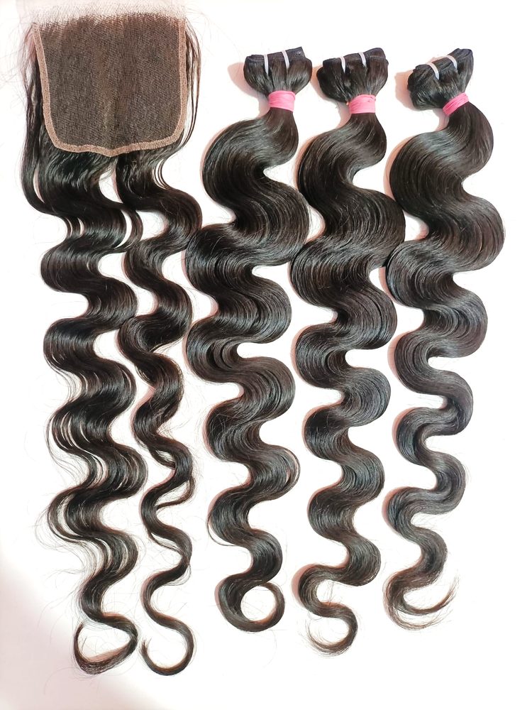 MG Hair Machine Weft Hair Extension – Body Wave, Natural Brown, 30" - Premium Indian Human Hair Extensions Wholesale Supplier