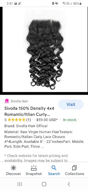 MG Hair HD 4x4 Lace Closure – Big Deep Curly, 1B Natural Black, 20" - Premium Indian Human Hair Extensions Wholesale Supplier