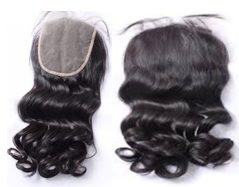 MG Hair HD 4x5 Lace Closure – Bouncy Curly, 1B Natural Black, 20" - Premium Indian Human Hair Extensions Wholesale Supplier