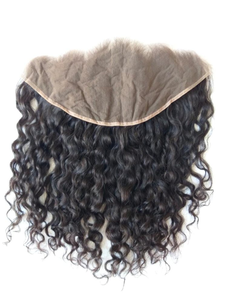 MG Hair 13x6 Frontal Lace Closure – Raw Curly, Natural Color, 16" - Premium Indian Human Hair Extensions Wholesale Supplier