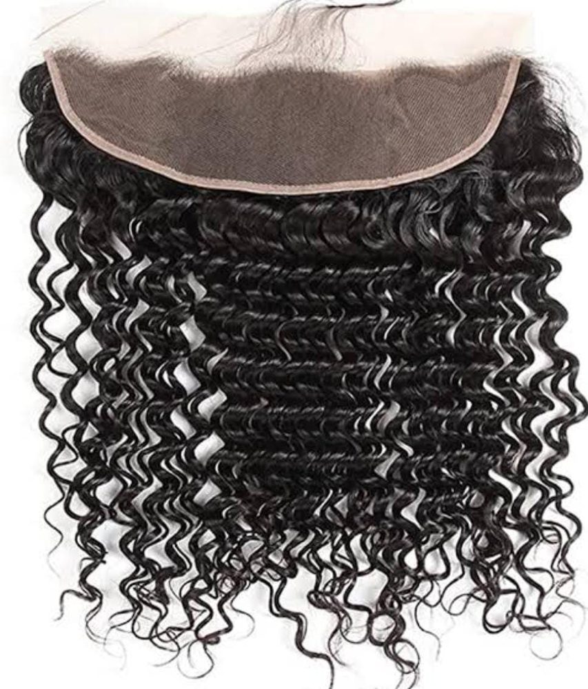 MG Hair 13x4 Frontal Lace Closure – Jerry Curly, 1B Natural Black, 18" - Premium Indian Human Hair Extensions Wholesale Supplier