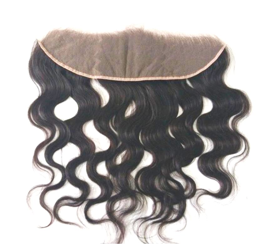MG Hair 13x5 Frontal Lace Closure – Body Wave, Natural Color, 20" - Premium Indian Human Hair Extensions Wholesale Supplier
