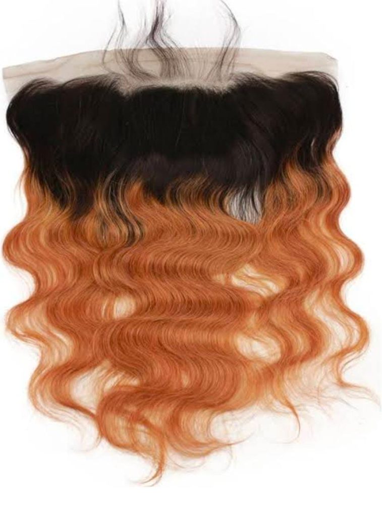 MG Hair 13x4 Frontal Lace Closure – Raw Wave, 1B/6 Ombre, 18" - Premium Indian Human Hair Extensions Wholesale Supplier