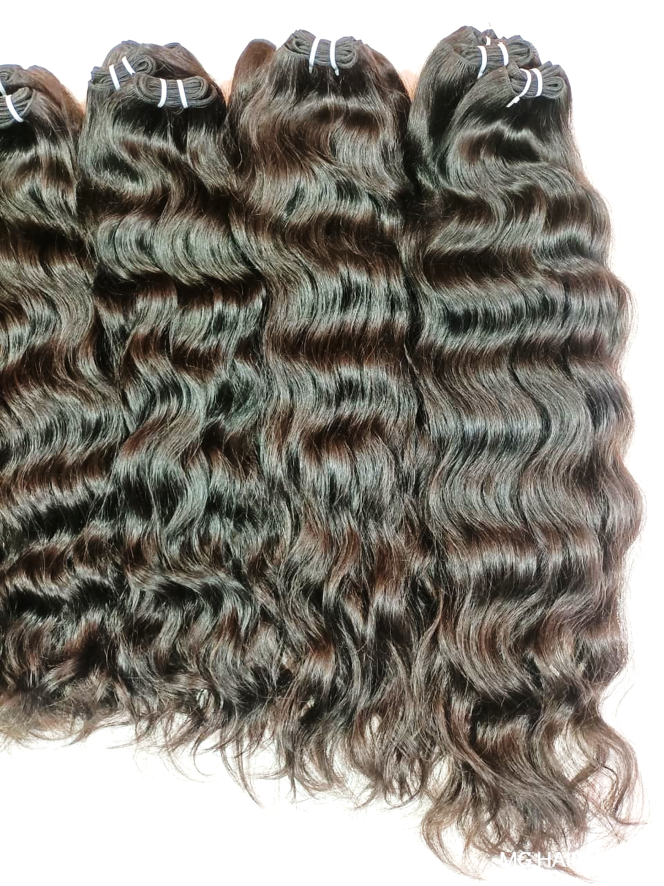 Machine Weft Hair Extension – Loose B Wave, Natural Brown, 20"
